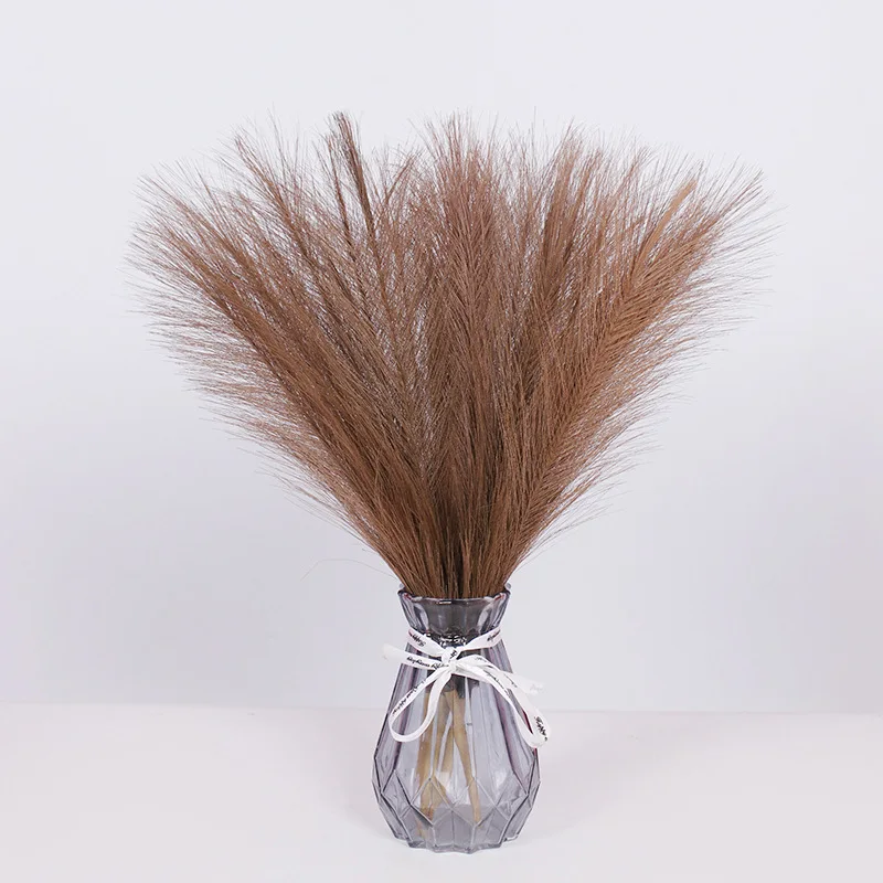 

6Pcs/lot Artificial Pampas Grass Fake Flower Reed Grass for Wedding Background Flower Arrangement for Party Event Home Decor