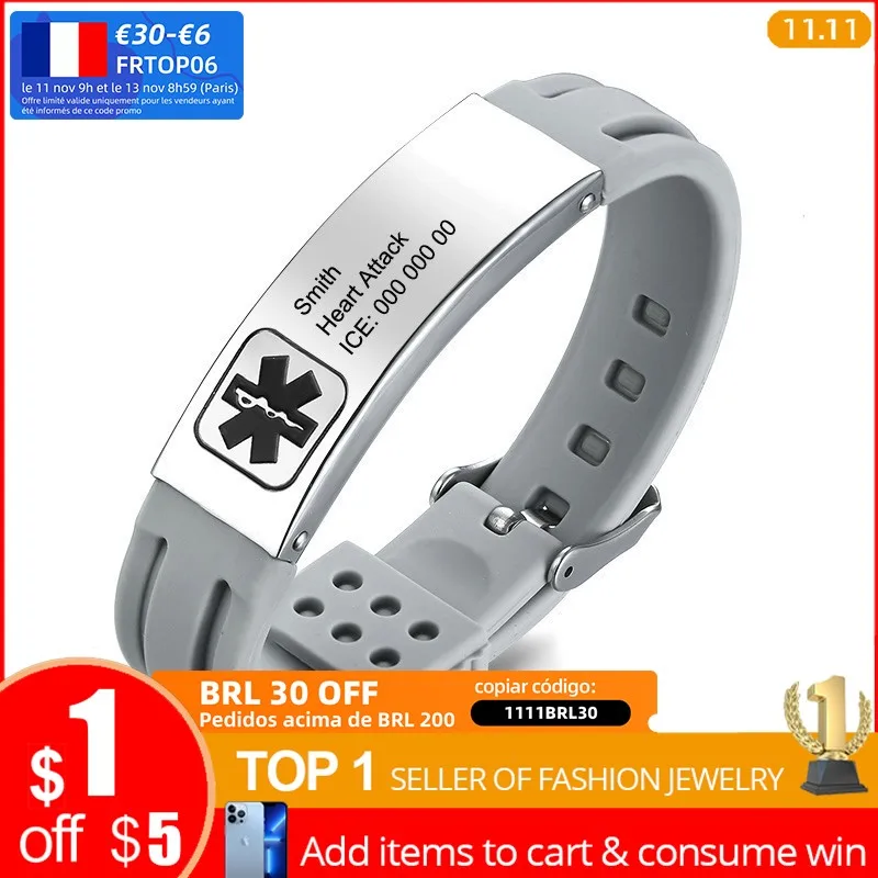 

Мужские и женские браслеты с гравировкой, из нержавеющей стали