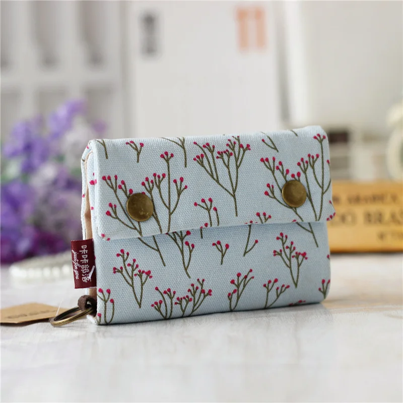 

2020 Women Cotton Fabric Short Wallet for Female Large Capacity Coin Purse Card Holder Ladies Multifunction Men Purse Carteira