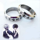 Прямая поставка, аниме Toyko Ghoul Kaneki Ken, кольца для косплея, мужское кольцо из нержавеющей стали, ювелирные изделия для вечеринок