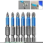 Набор насадок для электрической отвертки PH1, PZ1, PH2, 6 шт., 50 мм