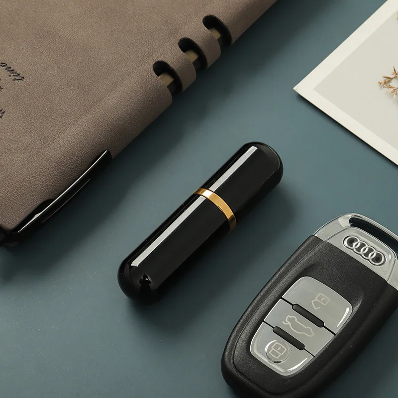 

3 мл портативный образец распылителя черный двойной Rund металлический флакон для духов 100 шт./лот