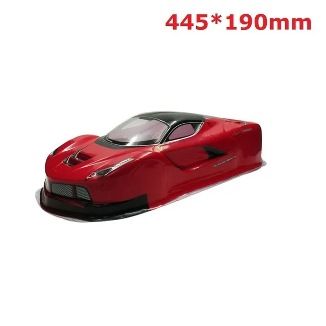 YUKALA 1/10 RC части ПВХ Окрашенный корпус для на дороге дрейф автомобиля (Размер: 445*190