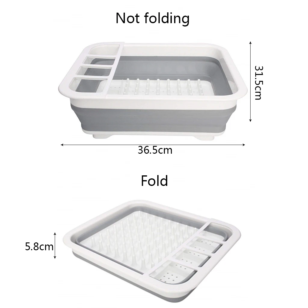 Кухонное складное блюдо тарелка подставка для хранения посуды Портативная