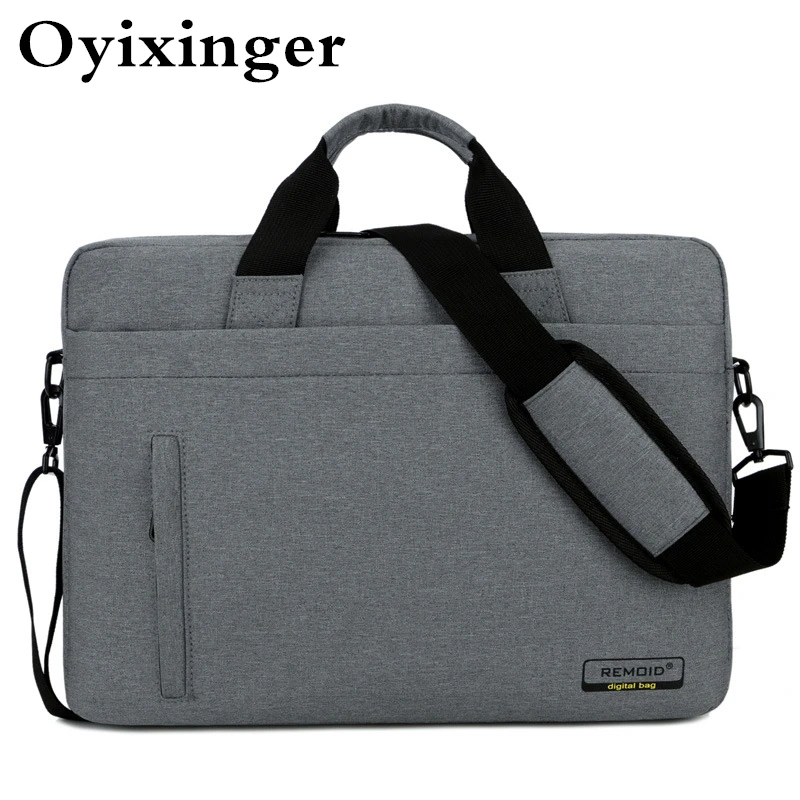 

OYIXINGER мужской брендовый портфель для ноутбука водонепроницаемая сумка для ноутбука для мужчин большие сумки на плечо для 13-17 дюймов Macbook Lenovo...