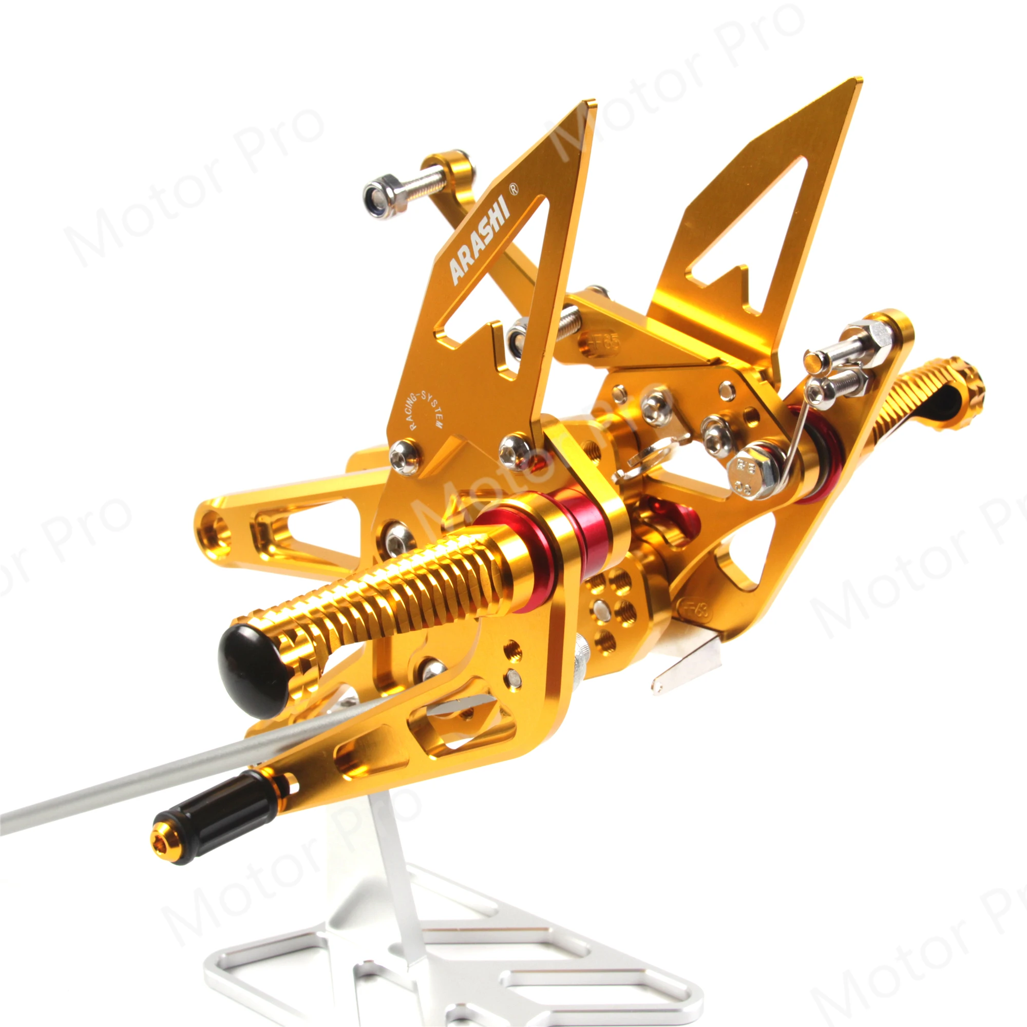 Adjustable Footrests For Yamaha YZF R6 2003 2004 2005 Motorcycle Accessories Foot Rests Pegs Rearsets Pedal YZF-R6 03 04 05 Gold |