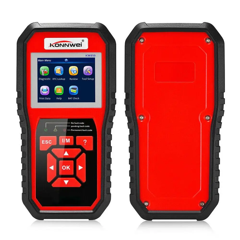 

Автомобильный диагностический сканер KW850 OBD2, автомобильный диагностический инструмент OBD, считыватель кодов автомобиля, проверка двигател...