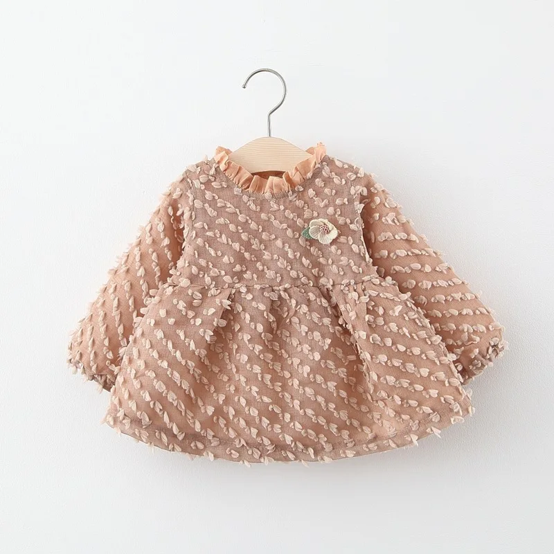 Платье для маленьких девочек весеннее платье рубашка модные топы праздничный