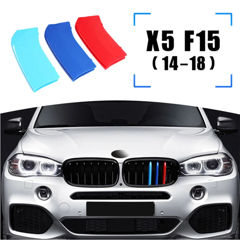 Фото Земар 3 шт. ABS для BMW X5 E70 E53 F15 G05 Автомобильная решетка радиатора зажим M функциональные аксессуары 2016 2017 2018 2019 2020 №2