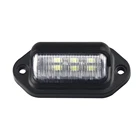 Педаль 2 шт. 12V-24V 6 светодиодный высокого светильникавтобусвездеход светильник светодиодный номерных знаков грузового автомобиля светильник