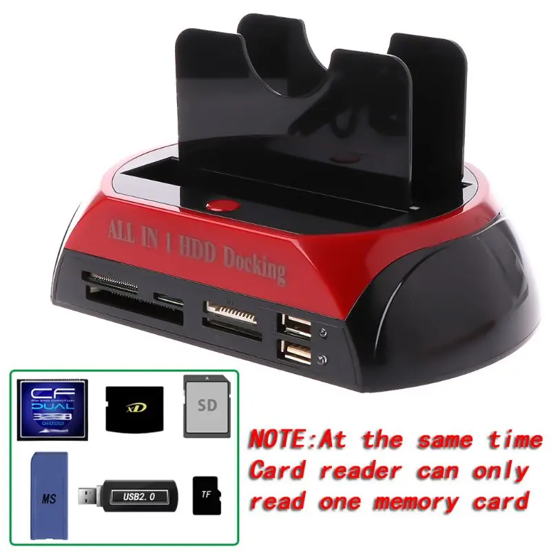 IDE SATA Dual все в 1 HDD док станция жесткий диск Hdd 2 5 3 ридер Usb 0 US внешний корпус Корпус