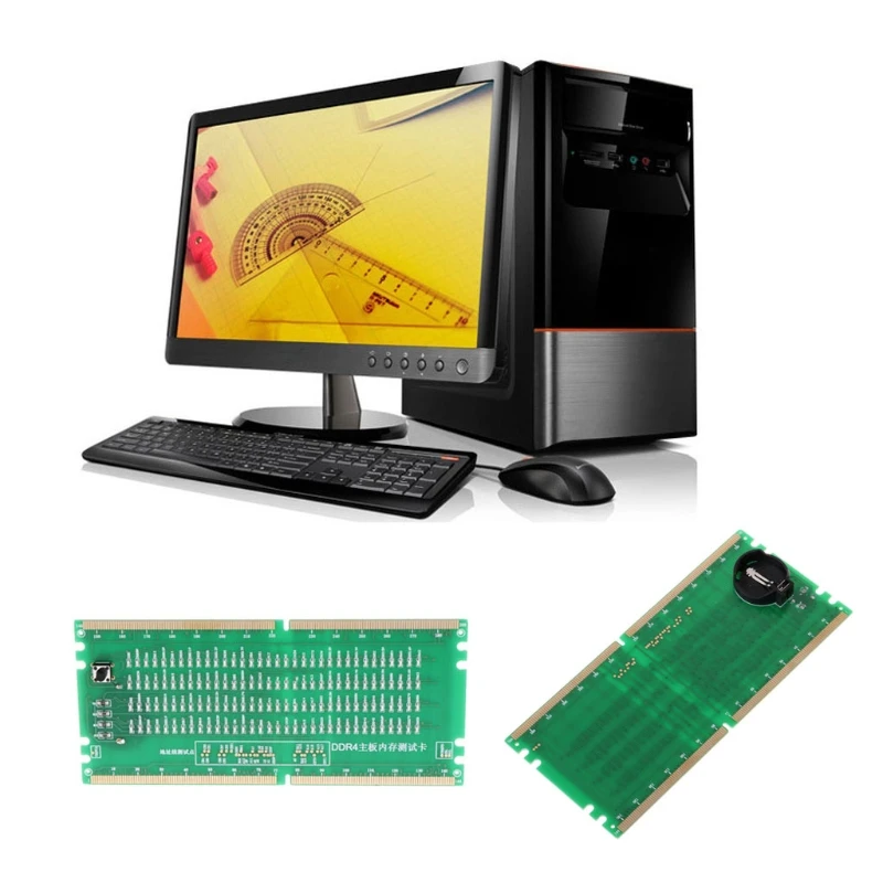 DDR4 Тестовая карта ОЗУ слот памяти из светодиодный настольный ремонт материнской платы анализатор тест er Прямая поставка поддержка