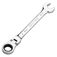 combination ended spanner set cr v alloy steel flex head wrench kits 72 teeth ratchet spanners 8 27mm car repair socket key tool