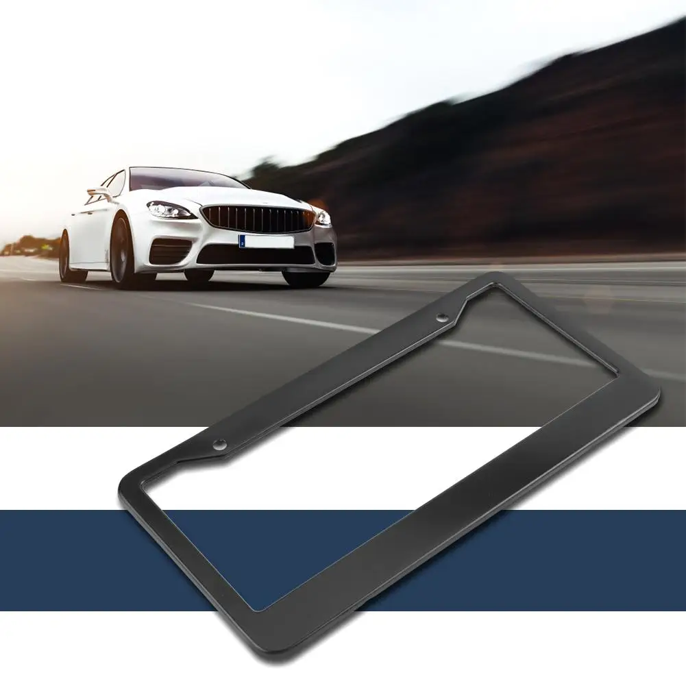 2 шт. Универсальный Нержавеющая сталь Автомобильный номерной знак рамка крышка