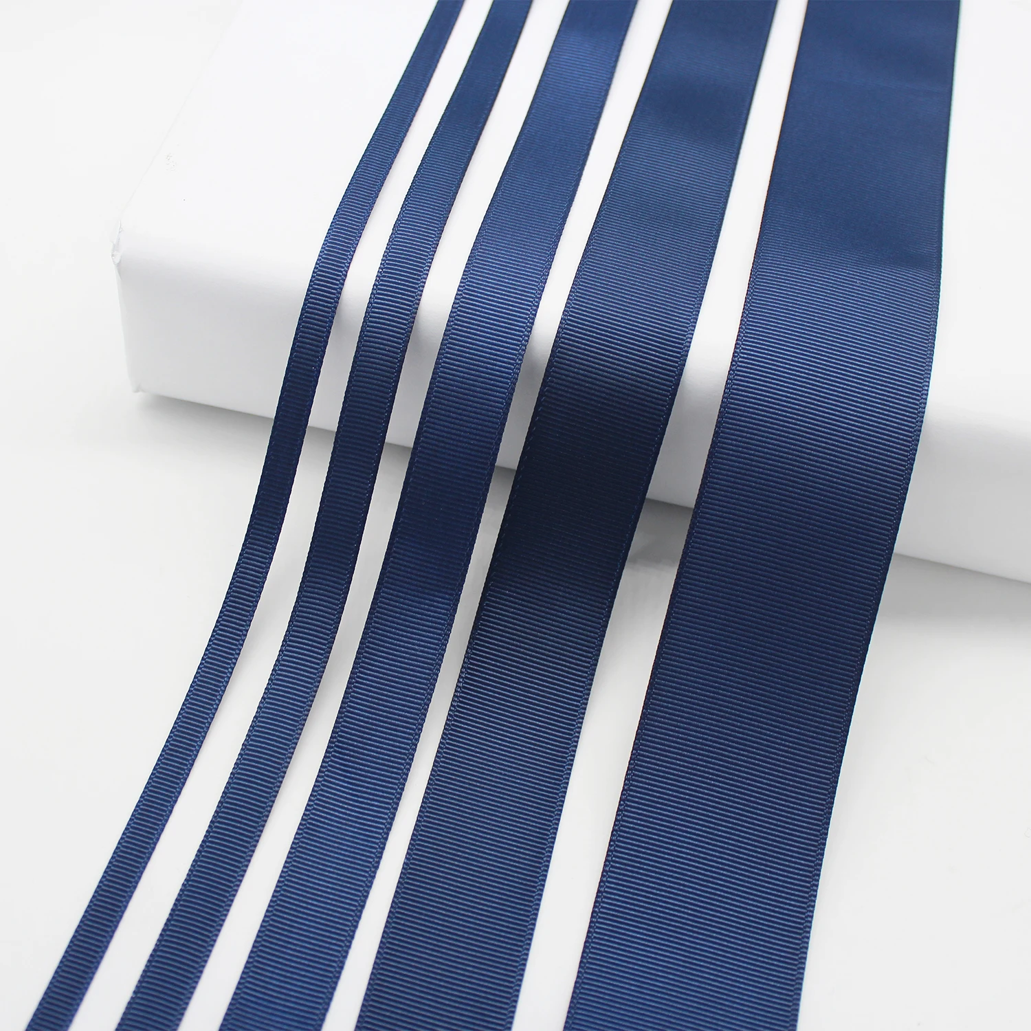 5 м/лот Темно синие твердая цветная корсажная лента атласной лентой в горошек с