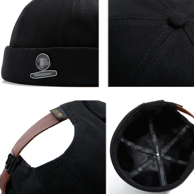 Модная Мужская Уличная Повседневная Байкерская Кепка Docker Sailor Beanie Brimless унисекс