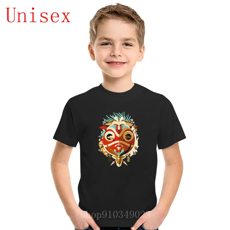 

Princess Mononoke Days of Gods and Demons girl clothes children T-Shirts Summer Short Sleeve kid Tops Kawaii Cartoon boy clothes