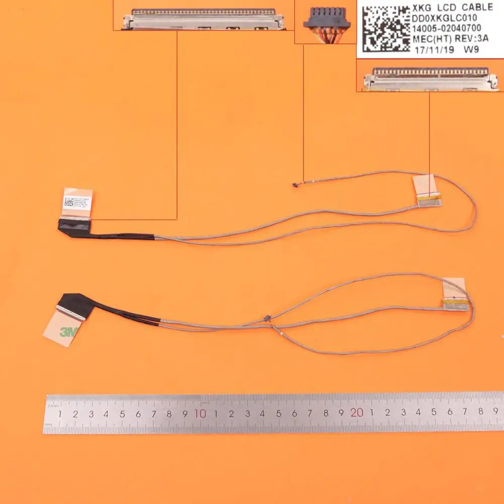 

New LCD LED Video Flex Cable For ASUS VivoBook X510 A510UA X510UN X510UR DD0XKGLC020，ORG