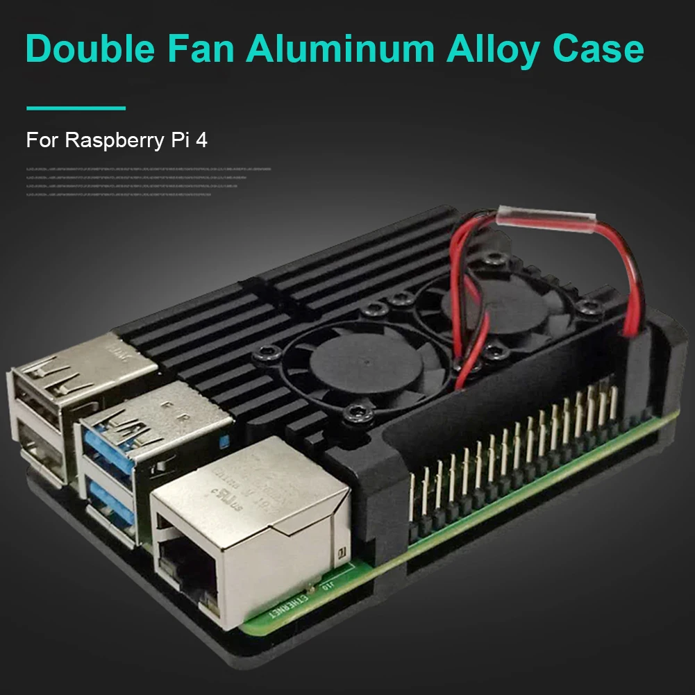 Алюминиевый корпус для Raspberry Pi 4 с вентилятором | Компьютеры и офис