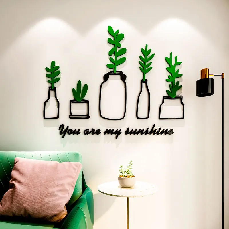 

WS130 Modern minimalist creative personality 3D wall sticker dining room sofa background wall bedroom bedside decoration