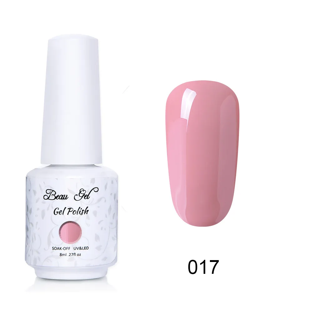 NU017 Beau гель 8 мл флуоресцентный неоновый Гель-лак для ногтей Vernis полуперманентный УФ-Гель-лак впитывающий Гель-лак для ногтей - Цвет: NU017
