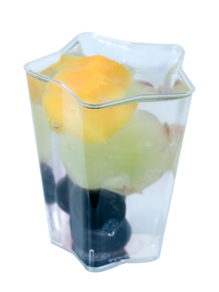 

50pcs Transparent mini small plastic cups 60ml cocktail glass wedding birthday party favors cake dessert drinking wine clear cup
