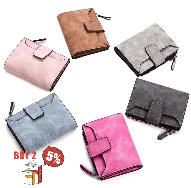 Женский кошелек с застежкой маленький и тонкий карманом для монет роскошная