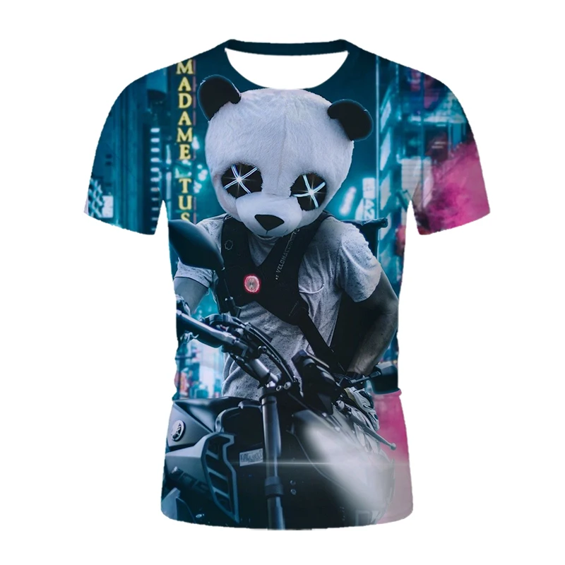 

2021New Animal GraphicMen T-shirt 3D Printed Boys Clothing Fashion Harajuku Tops Summer Men's T-shirt Casual Round Neck Shirt