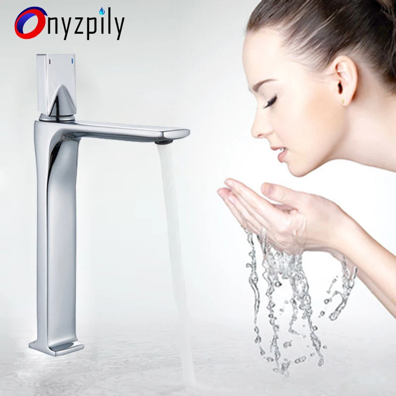 Onyzpily Черный Матовый хромированный смеситель для раковины полностью медный