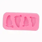 Силиконовая 3D форма для детских ножек, форма для шоколада, помадки, украшения торта, инструмент для выпечки, форма для пудинга сделай сам