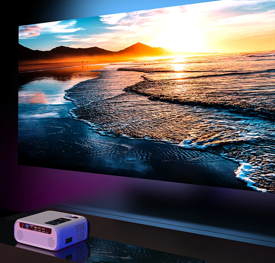 WZATCO E500 720P HD проектор 1280*800 3500 люмен HDMI домашний кинотеатр Android 9,0 дополнительные проекторы wifi проектор lcd проектор