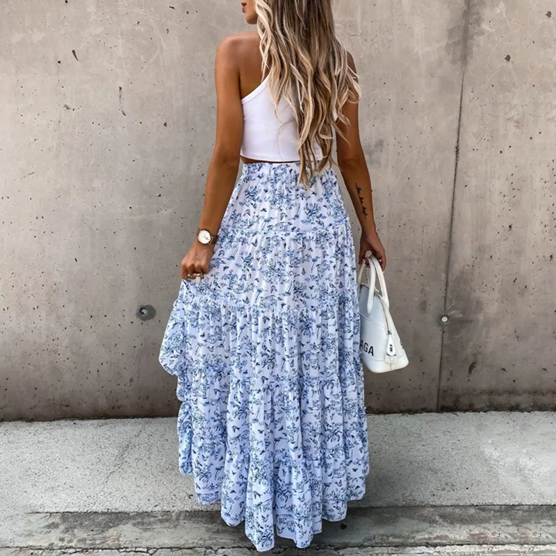 

summer fashion women's skirt plaid denim zaraing female 2021 y2k mini high waist gothic fairy yarn a-line skirt