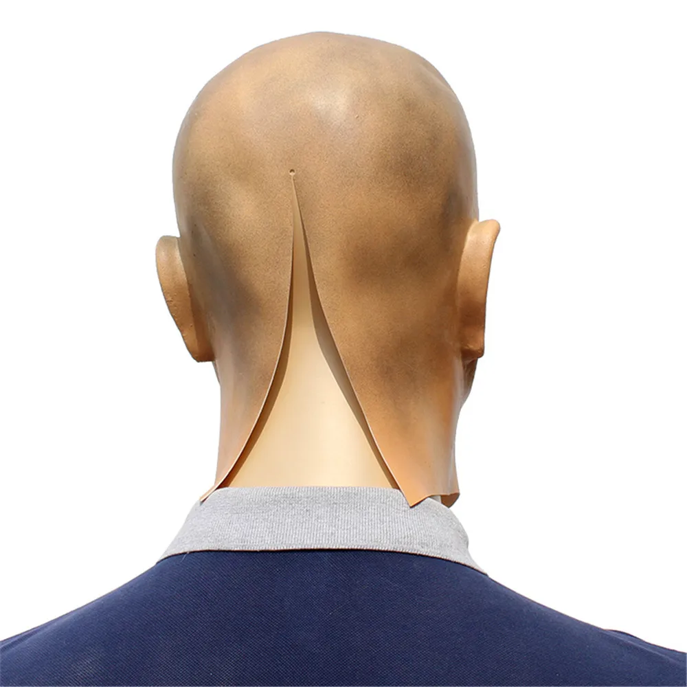 Искусственная Мужская латексная маска накладные парики на голову борода