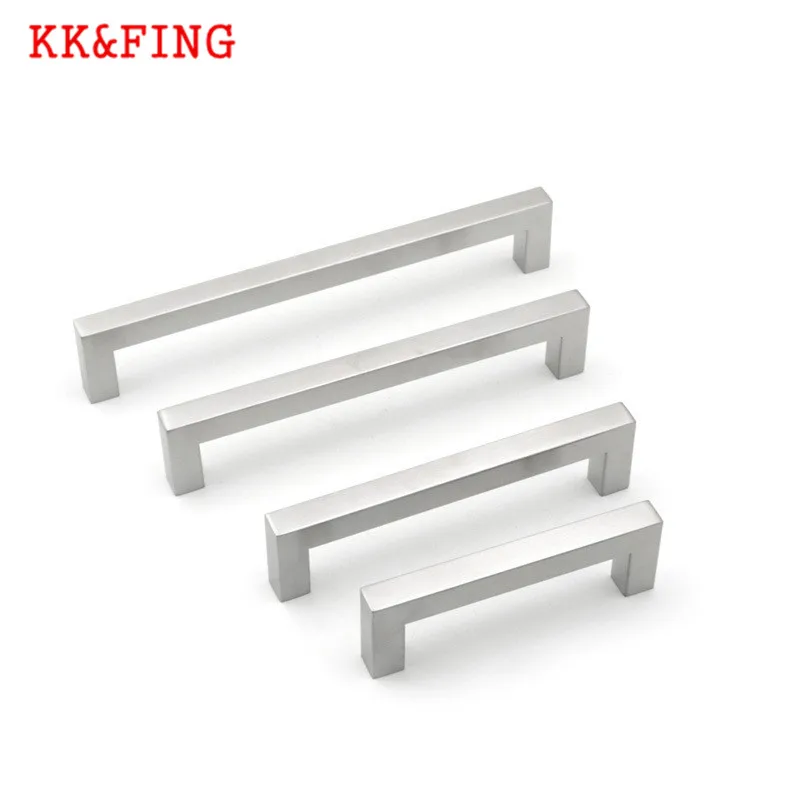 KK&ampFING Modern Stainless Steel Cabinet Handles Drawer Knobs Kitchen Cupboard Wardrobe Door Pulls Furniture Hardware 10X10mm |