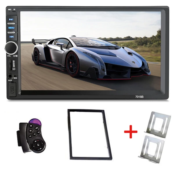 E Автомагнитола 2 Din General 7 ''дюймовый ЖК-плеер с сенсорным экраном Bluetooth автомобильный аудио поддержка камеры заднего вида+ Рулевое колесо - Цвет: E