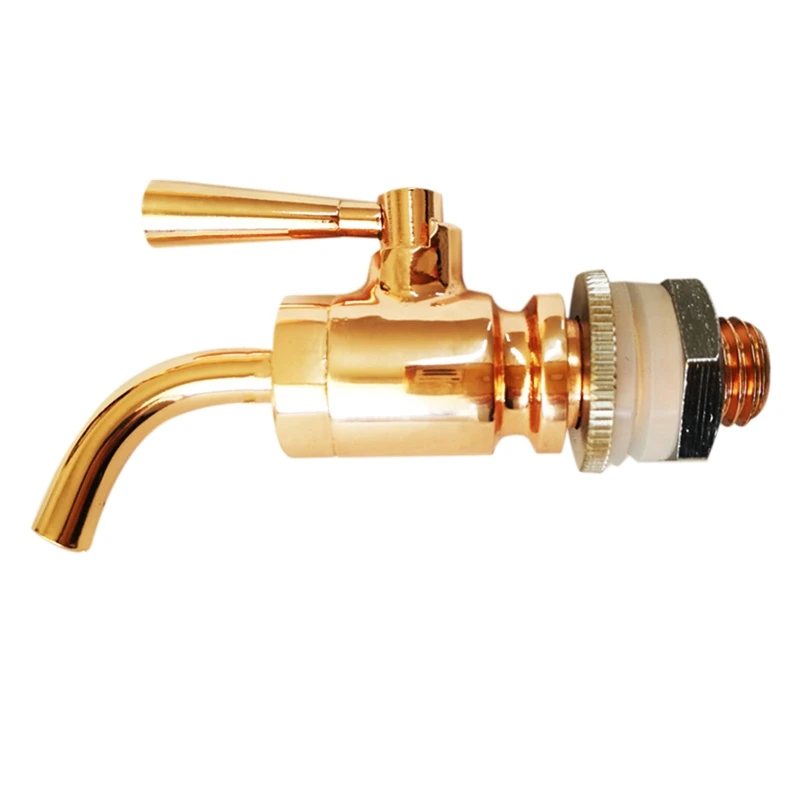 

High Quality Brass Oak Barrel Wine Drink Glass Bottle Miniature Faucet Bibcocks