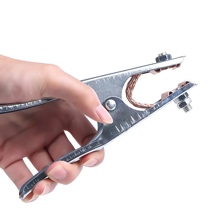 Abrazadera de Cable de 300A, abrazadera de tierra, soporte de electrodo de soldadura, abrazadera del electrodo, máquina soldadora, herramientas, Clip de Cable, 1 ud.