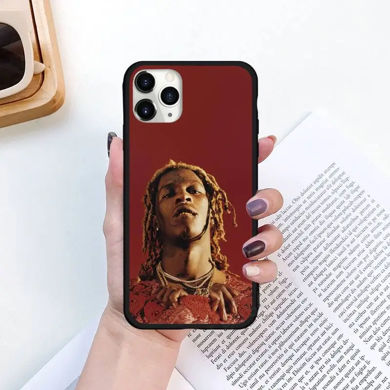 

Young Thug Rapper Phone Case for iPhone 11 12 pro XS MAX 8 7 6 6S Plus X 5S SE 2020 XR Luxury brand shell funda coque