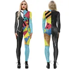 Женский Рождественский костюм ночного Скеллингтона, костюм на Хэллоуин, женский комбинезон для косплея с принтом робота, карнавальный комбинезон с черепом, Комбинезоны