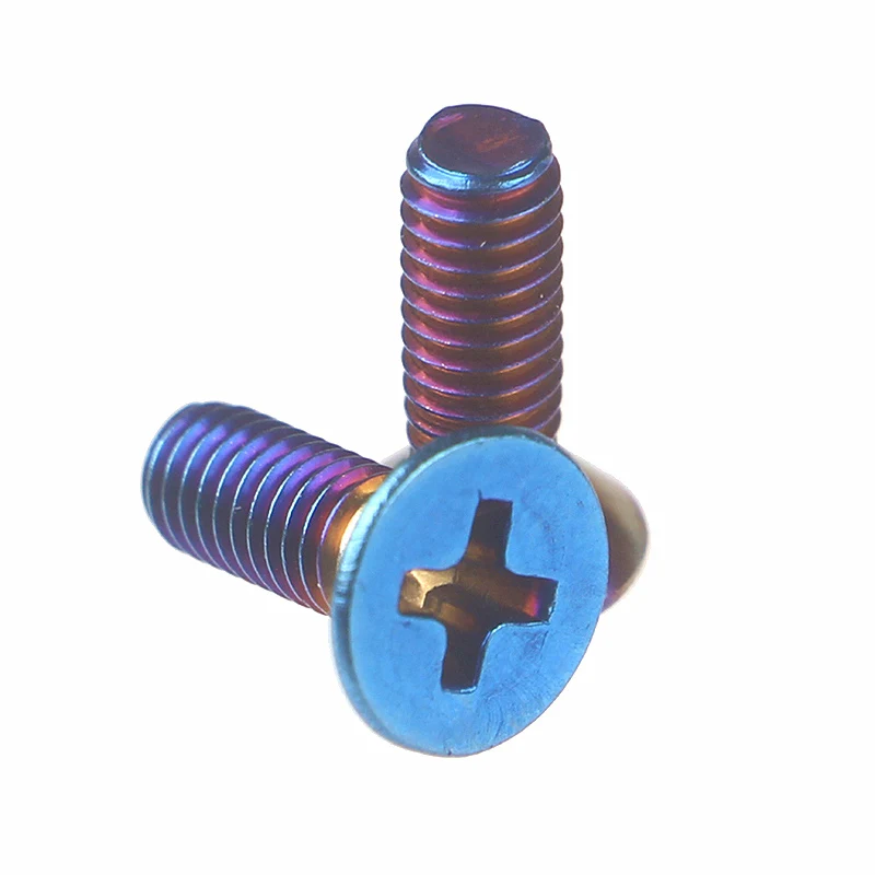 

m4*10mm Disk Brake Rotor Bolts Titanium Mountain Bike Brakes Disc Rotor Screw Ultralight Bettery Bike Brake Accessories