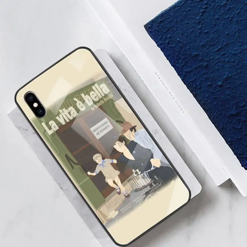 

Life Is Beautiful Glass Phone Case Back Shell For IPhone 12 11 Pro Max Cases XR XS 7 8 Plus Cover Accessories Carcasa