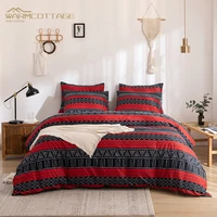 2022 latest style brushed printed duvet cover three piece suit simple european style home bed linen adult double bed bedding