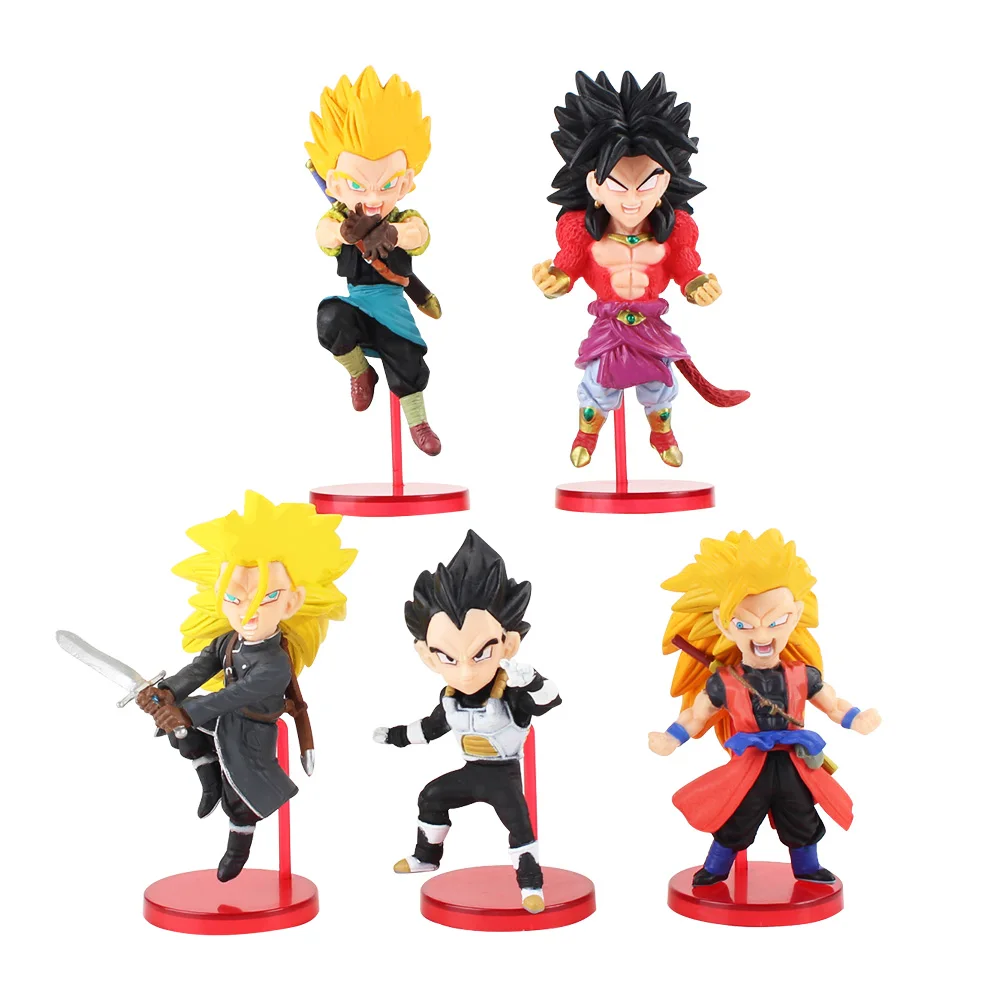 D No Color Box 5 шт./лот SDBH Dragon Ball фигурки WCF SSJ Zeno Сон Гоку Вегета Trunks vegetto Аватар Majin Towa лопуха Супер Saiyan модель игрушки - Цвет: D No Color Box