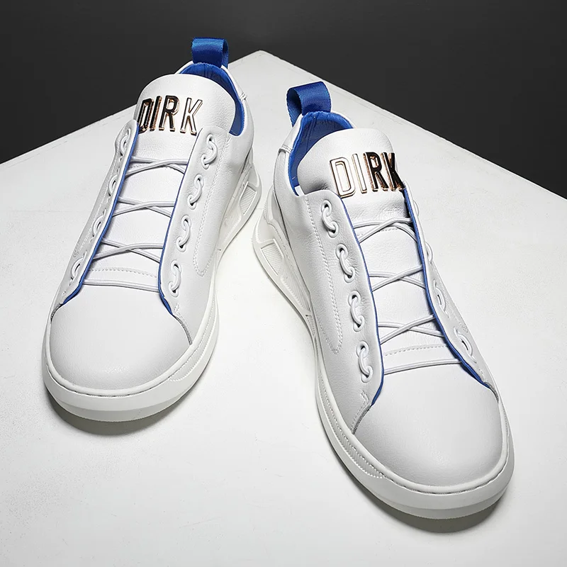 Молодежная Спортивная обувь из натуральной кожи без застежек модная