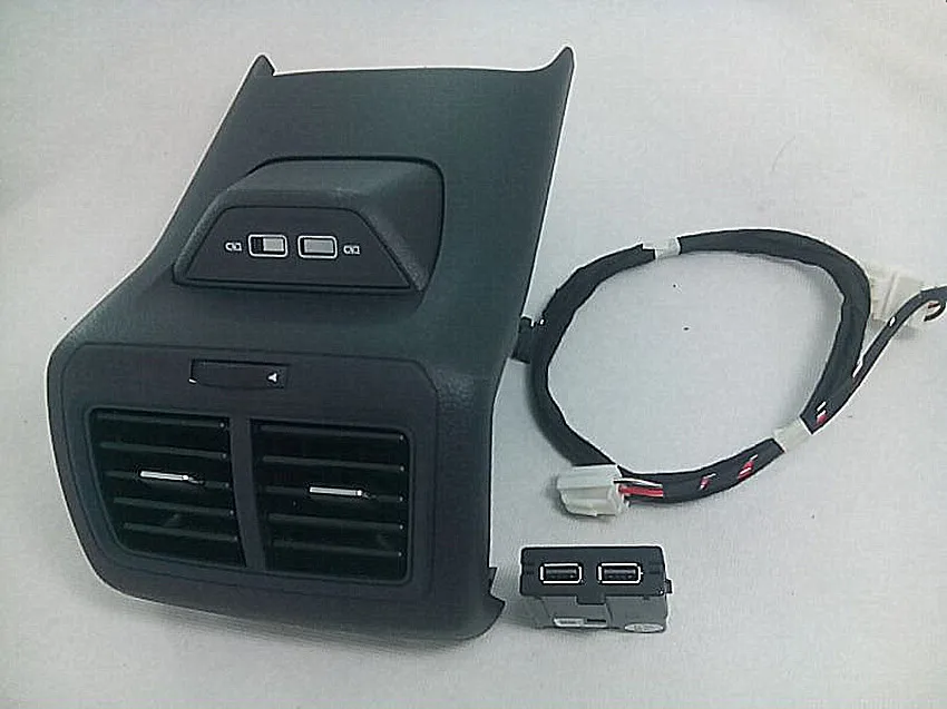 LHD заднее сиденье с двойной USB зарядкой для Golf 7 5 MK7 MK7.5 задний подлокотник зарядное