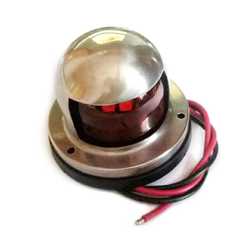 

K0AF 2Pcs 12V Stainless Steel Red Green Bow LED Navigation Lights Boat Marine Indicator Spot Light Marine Boat Yacht Sailing