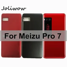 For Meizu Pro 7 Back Battery Cover Case With Secondary Display For Meizu Pro 7 Pro7 Rear Housing with Power Side Buttons