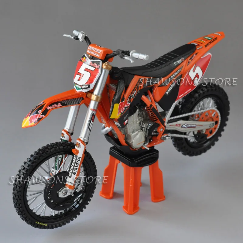 Литье под давлением модель игрушки automax 1:12 KTM 450 SX-F Байк миниатюрная копия мотоцикла