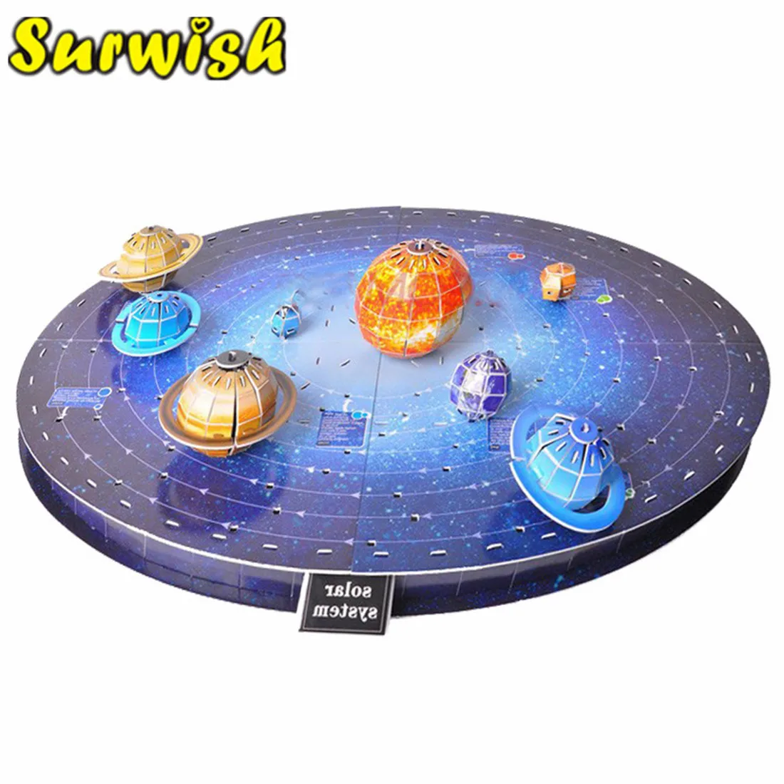 146 шт. 3D солнечной системы головоломка комплект планета настольная игра бумага DIY