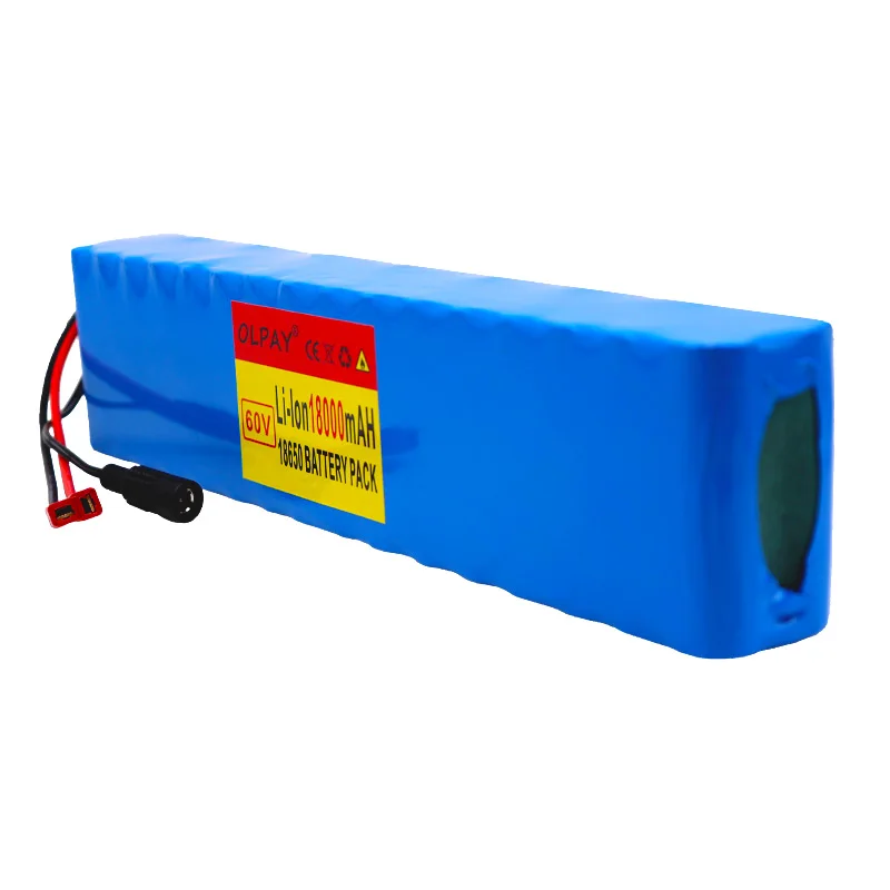 

60V 18AH 1200W Lithium Battery 67.2V 18000mAh electric bike battery electric wheelchair battery e motorcycle battery+charger